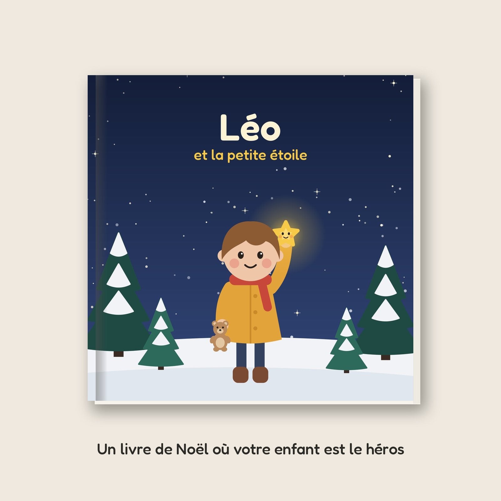 Couverture du livre personnalisé « … et la petite étoile » avec le prénom de l'enfant