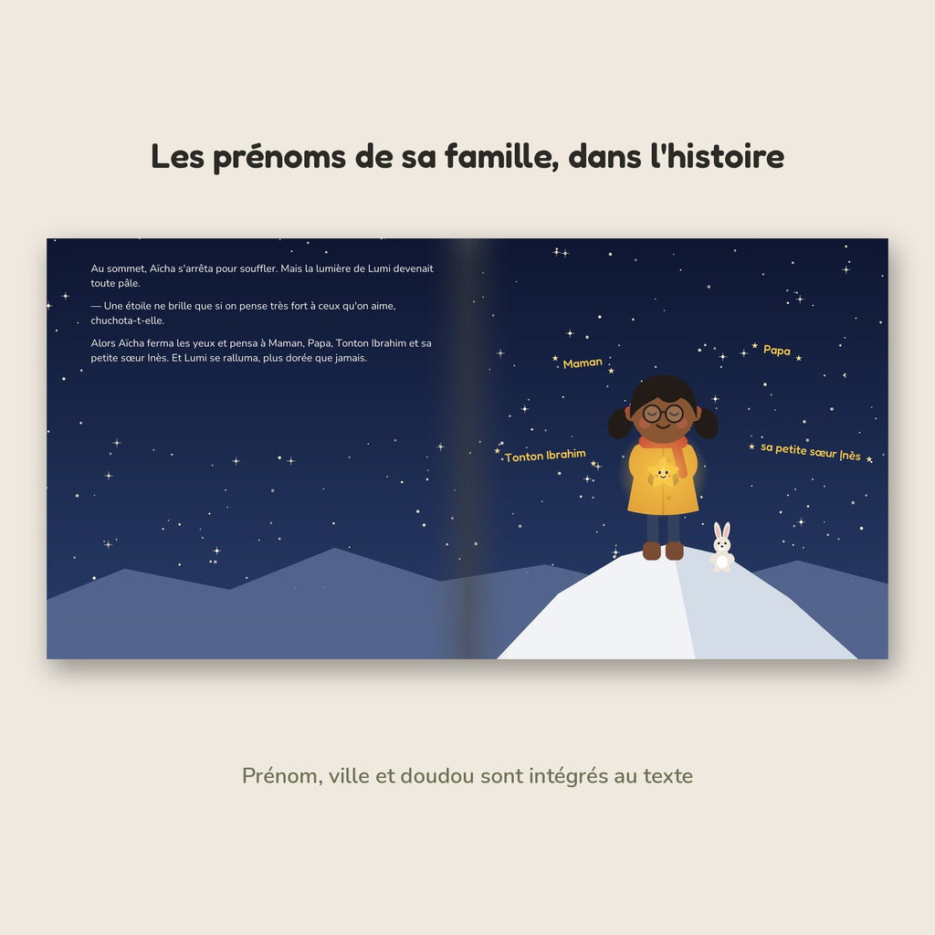 Les prénoms de sa famille apparaissent dans l'histoire